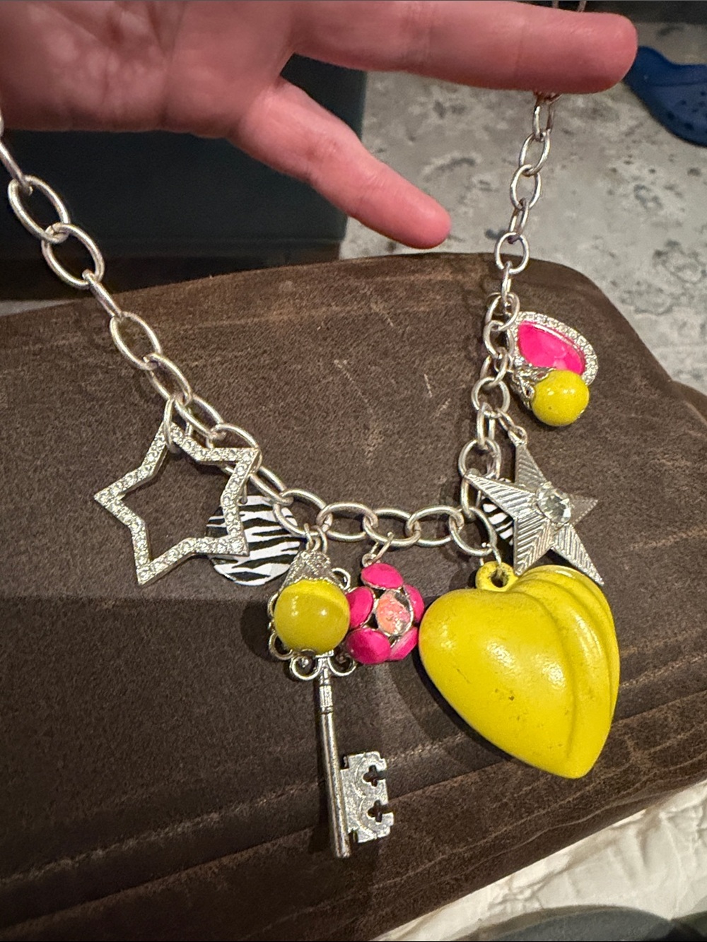 Vtg Claire’s Charm Necklace